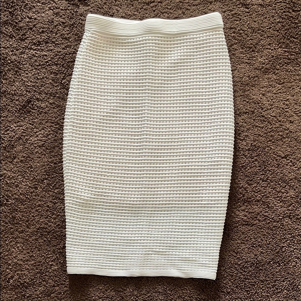 Bebe Ribbed Pencil Skirt